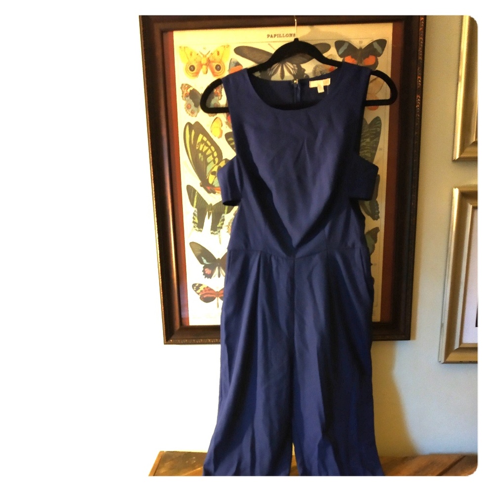 Blue jumpsuit